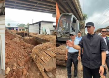 Bupati Egi Turun Langsung Cek Banjir Fly Over Natar