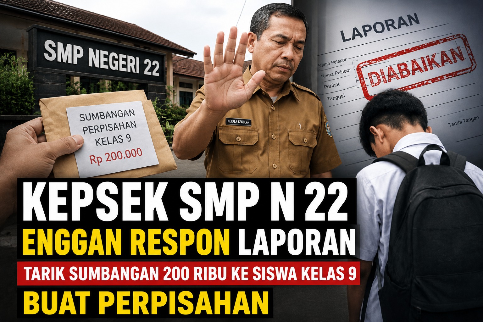SMPN 22 Bandar Lampung Disorot: Isu Sumbangan Perpisahan Rp200 Ribu Bikin Warga Penasaran