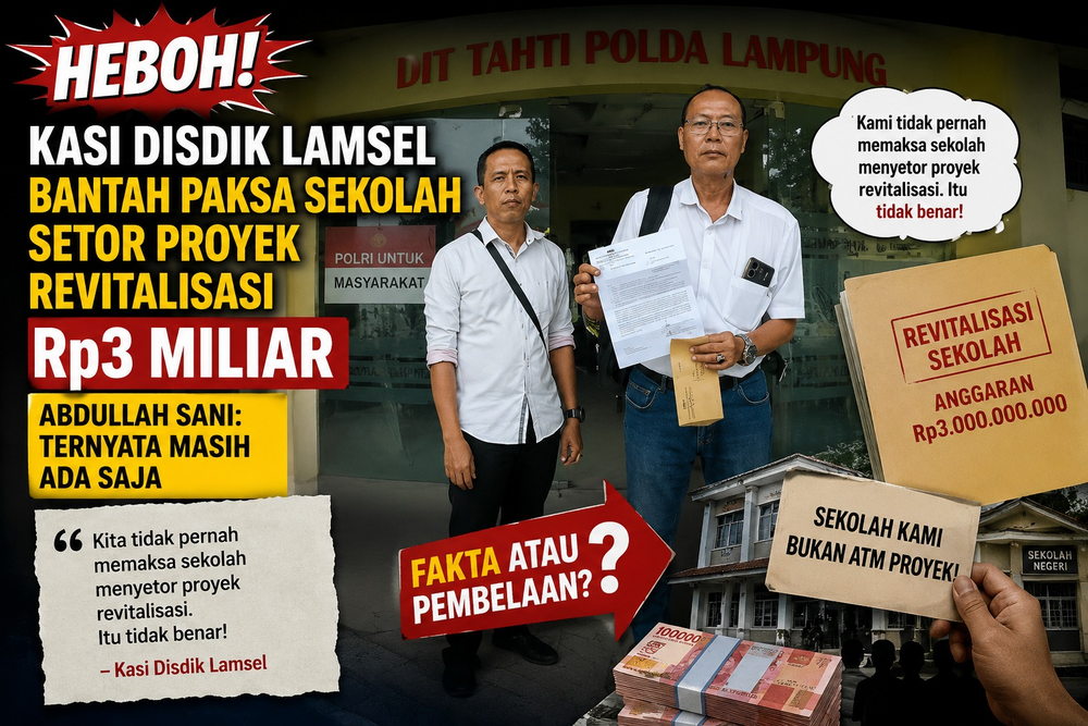 Viral! Dugaan Setoran Proyek Rp3 M di Disdik Lamsel Bikin Heboh