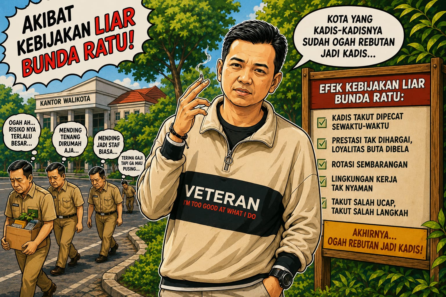 Kota yang Kadis-Kadisnya Sudah Ogah Rebutan Jadi Kadis Akibat Kebijakan Liar Bunda Ratu