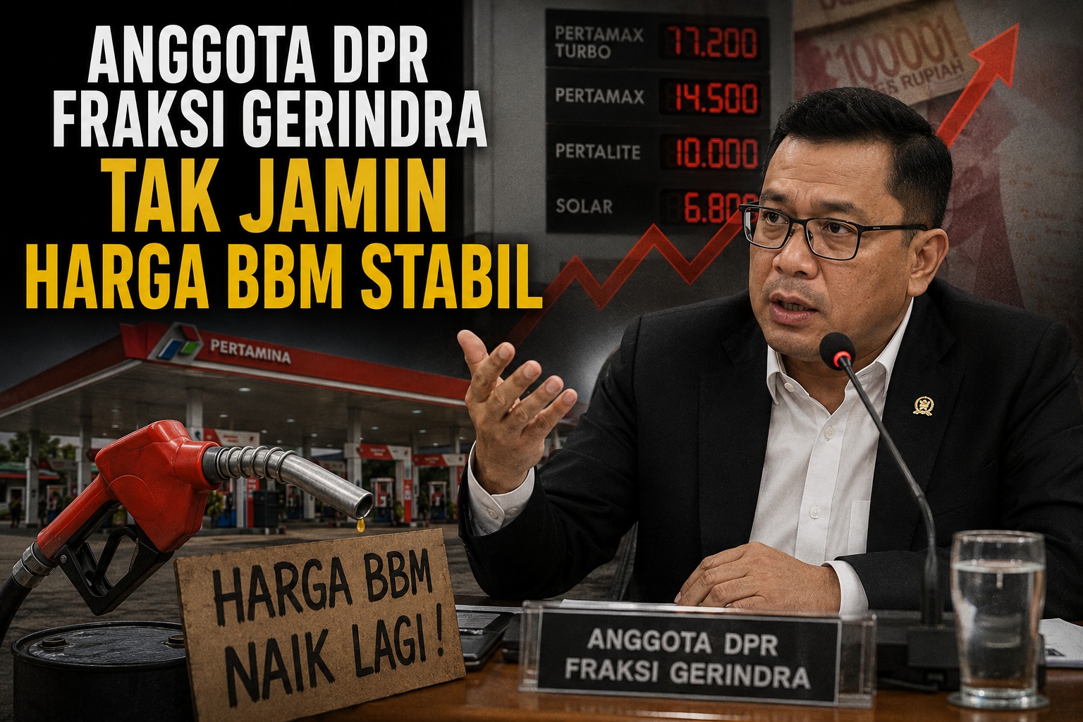 Anggota DPR Fraksi Gerindra Belum Berani Jamin Harga BBM Tetap Stabil