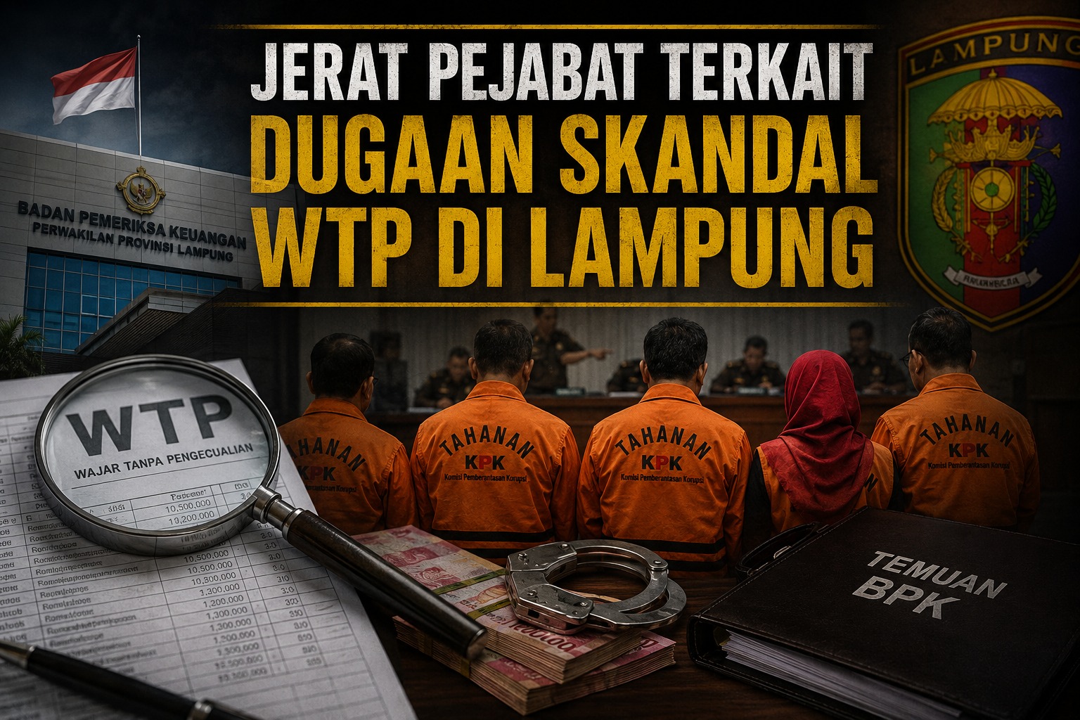 Jerat Pejabat Terkait Dugaan Skandal WTP di Lampung