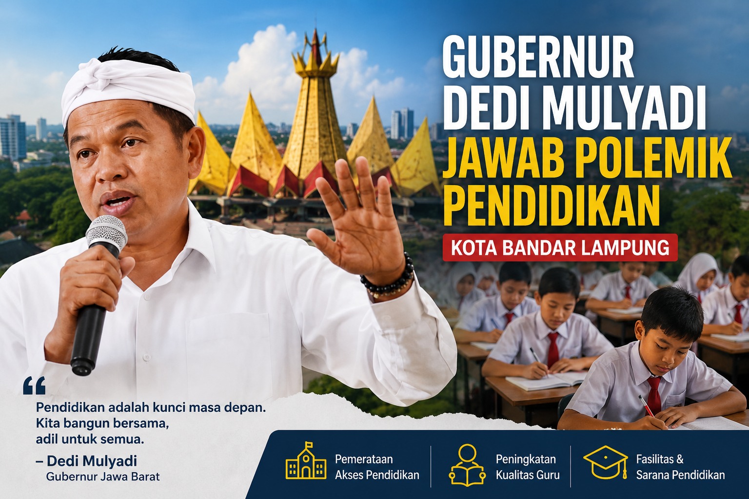 Dedi Mulyadi vs Polemik SMA Siger: Saat Pemimpin Memilih Minta Maaf daripada Cari Kambing Hitam