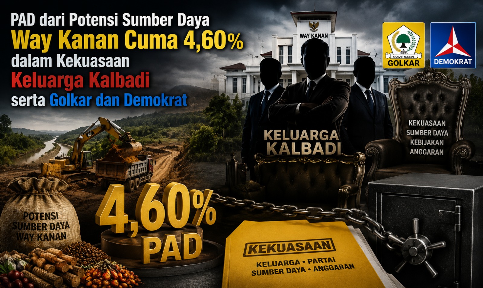 Way Kanan Punya Harta Karun SDA Melimpah, Tapi PAD Masih “Jalan di Tempat” Cuma 4,60 Persen?