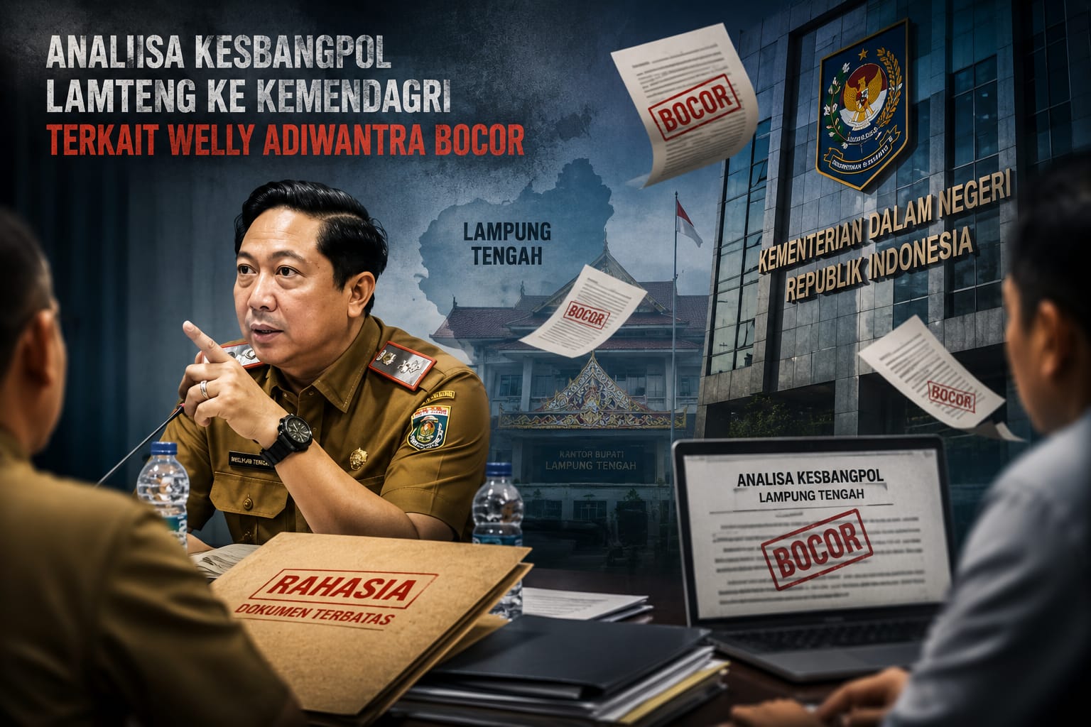 Analisa Kesbangpol Lampung Tengah ke Kemendagri Bocor, Soroti Dampak Kasus Welly Adiwantara