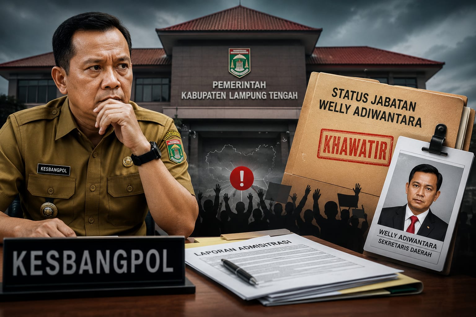 Kesbangpol Lampung Tengah Soroti Status Welly Adiwantara, Khawatir Berdampak pada Stabilitas Birokrasi