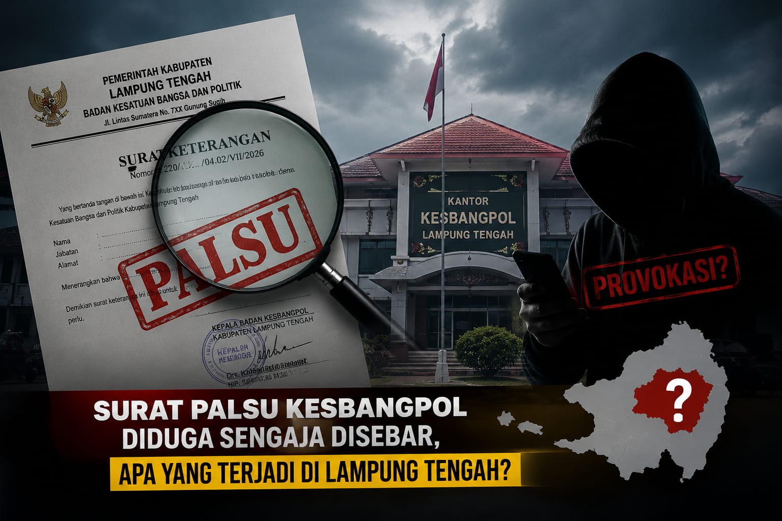 Surat “Panas” Kesbangpol Lamteng Bikin Heboh, Benarkah Ada Drama Besar di Balik Kasus Sekda Welly Adiwantara?