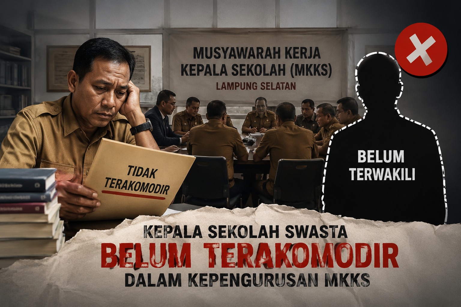 Kepala Sekolah Swasta Lampung Selatan Minta Kejelasan, 13 Nama Calon Pengurus MKKS Belum Disahkan