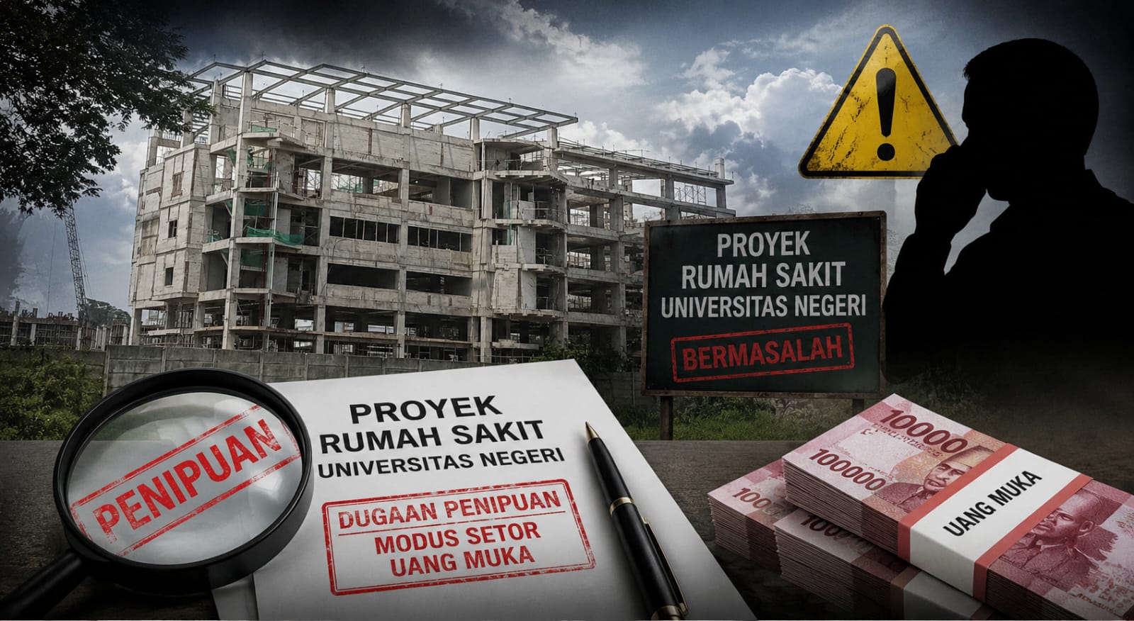Terbongkar! Dugaan Penipuan Proyek Rumah Sakit Unila, Korban Setor Rp400 Juta