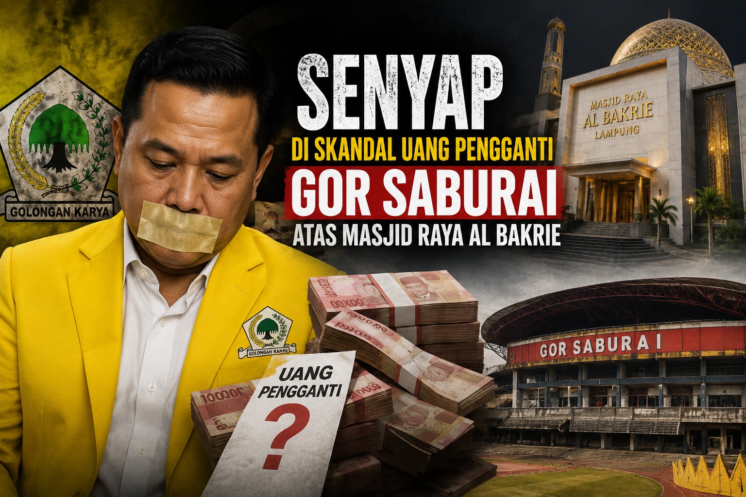 Dari MoU hingga GOR Terbengkalai, Misteri Uang Pengganti Masjid Al Bakrie Belum Terjawab