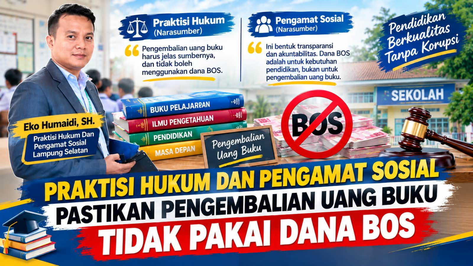 SMPN 2 Kalianda Disorot Lagi, Buku Sudah Ditarik tapi Pengembalian Uang Masih Jadi Tanda Tanya