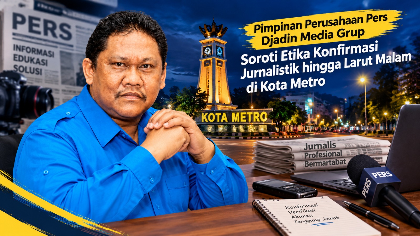 Arief Mulyadin soroti etika konfirmasi wartawan hingga larut malam di Kota Metro