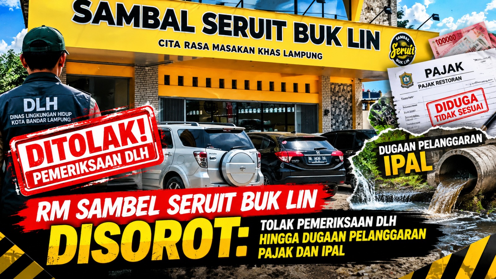 Kontroversi RM Sambel Seruit Bu Lin Melebar, Dugaan IPAL hingga Tapping Box Diminta Diusut