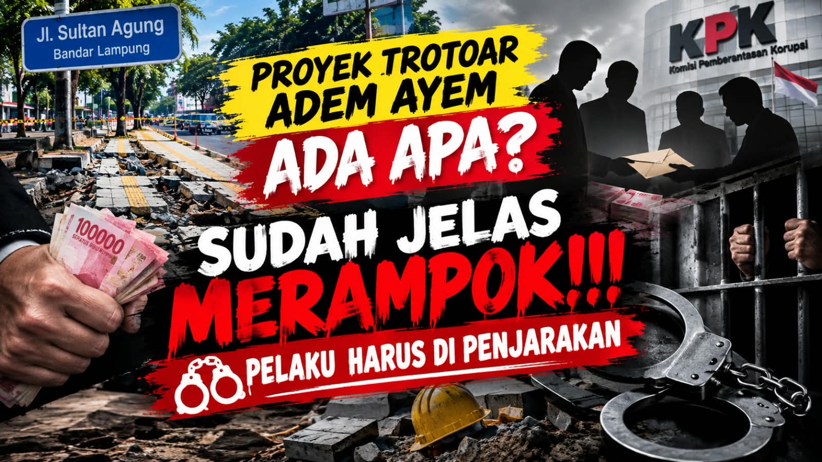 Rp21,7 Miliar untuk Trotoar Sultan Agung, Reformasi Rakyat Pertanyakan Pengawasan Proyek