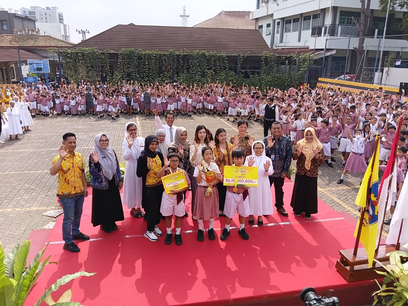 Dari Bandar Lampung ke Nasional, Tiga Siswa SD Fransiskus 2 Bawa Pulang Prestasi