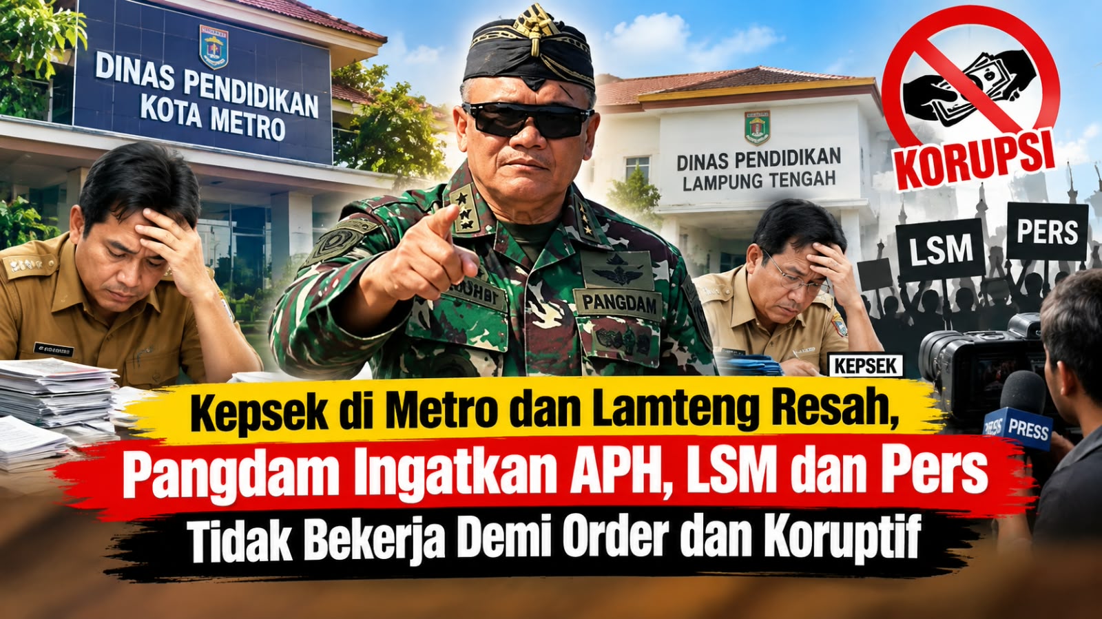 Pangdam Angkat Suara soal Dugaan Tekanan ke Kepsek: Jangan Ada Pesanan Pihak Tertentu
