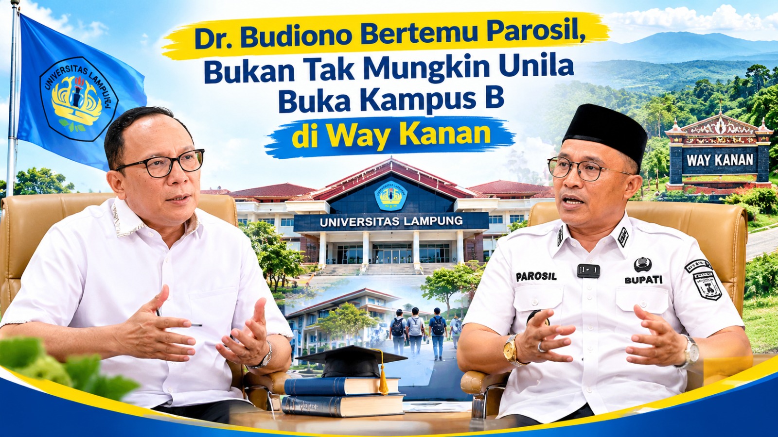 Dr. Budiono Bertemu Parosil, Bukan Tak Mungkin Unila Buka Kampus B seperti di Way Kanan