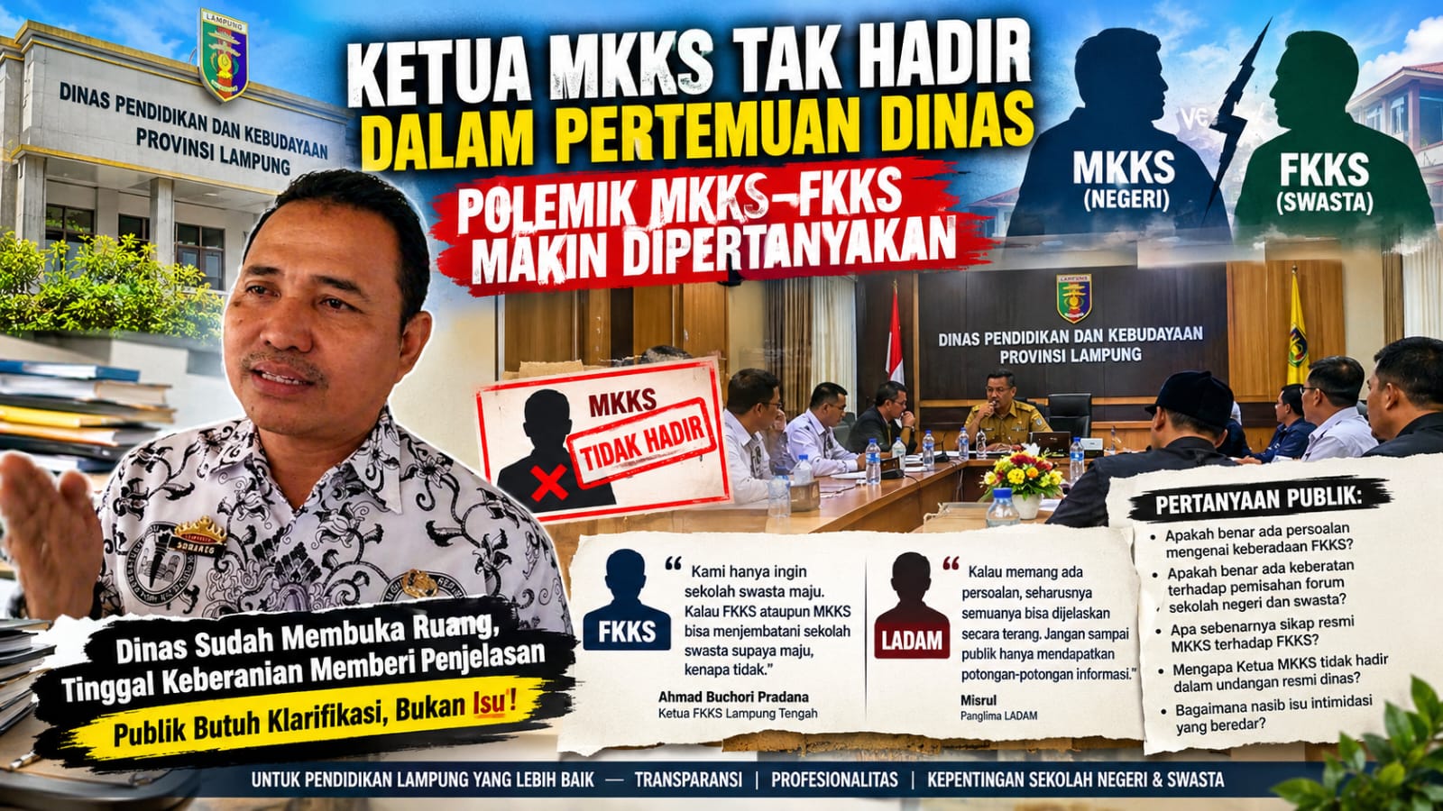 Dinas Pendidikan Turun Tangan, Masa Depan Hubungan MKKS–FKKS Jadi Perhatian