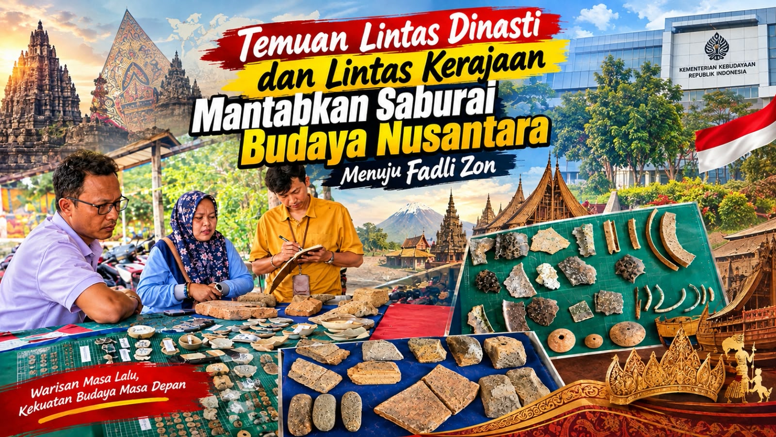 Jejak Dinasti China hingga VOC Ditemukan di Bandar Lampung, Saburai Budaya Nusantara Bidik Dukungan Fadli Zon