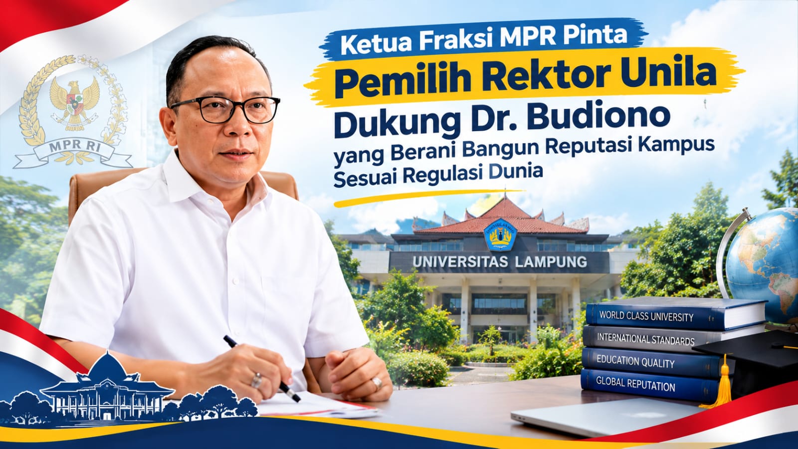 Unila Go Beyond Achievement! Dr. Budiono Dorong Kampus Mendunia dan Berdampak Nyata